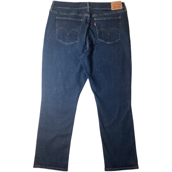 Levi's Deep Indigo Straight Leg Jeans Plus Size 16 - Picture 7 of 11